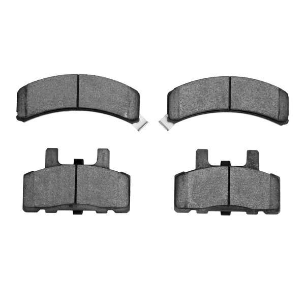 Dynamic Friction Co Heavy Duty Pads - Semi Metallic, For High Speed/Towing/Off-Roading, Low Noise, Low Dust, Front 1214-0369-00